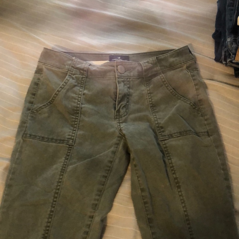 American Eagle army green jeans